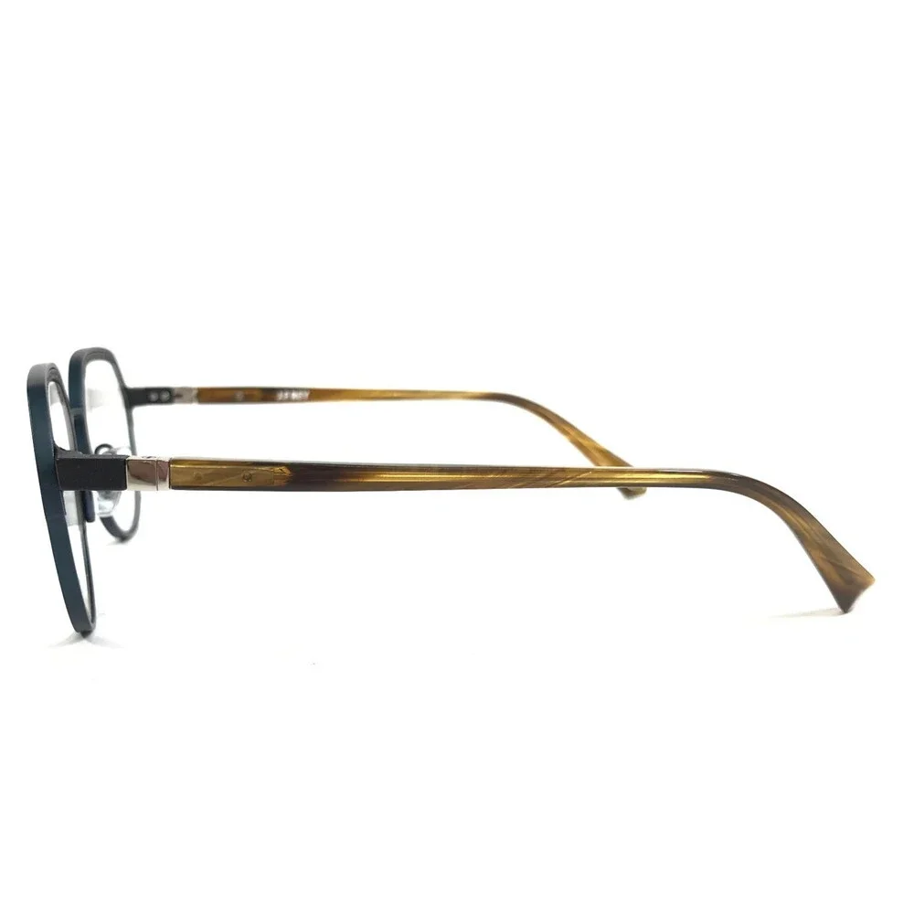J. F. Rey Eyeglasses Frame JF3050 2700 Matte Black Brown Horn Blue 51-20-145